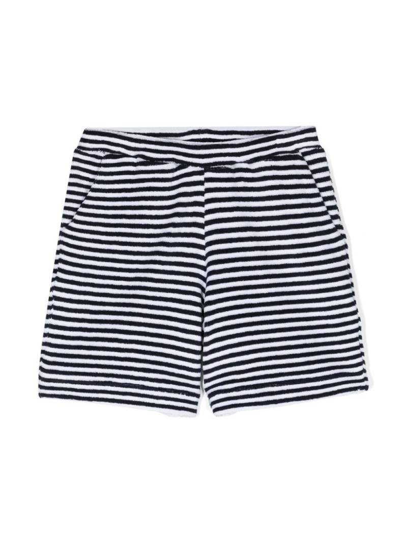 Fay Kids striped towel-effect shorts - Blue von Fay Kids