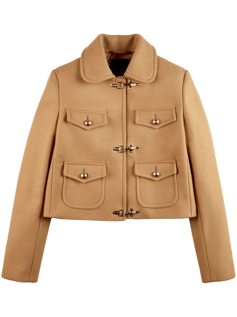 Fay 3 Ganci cropped jacket - Neutrals von Fay