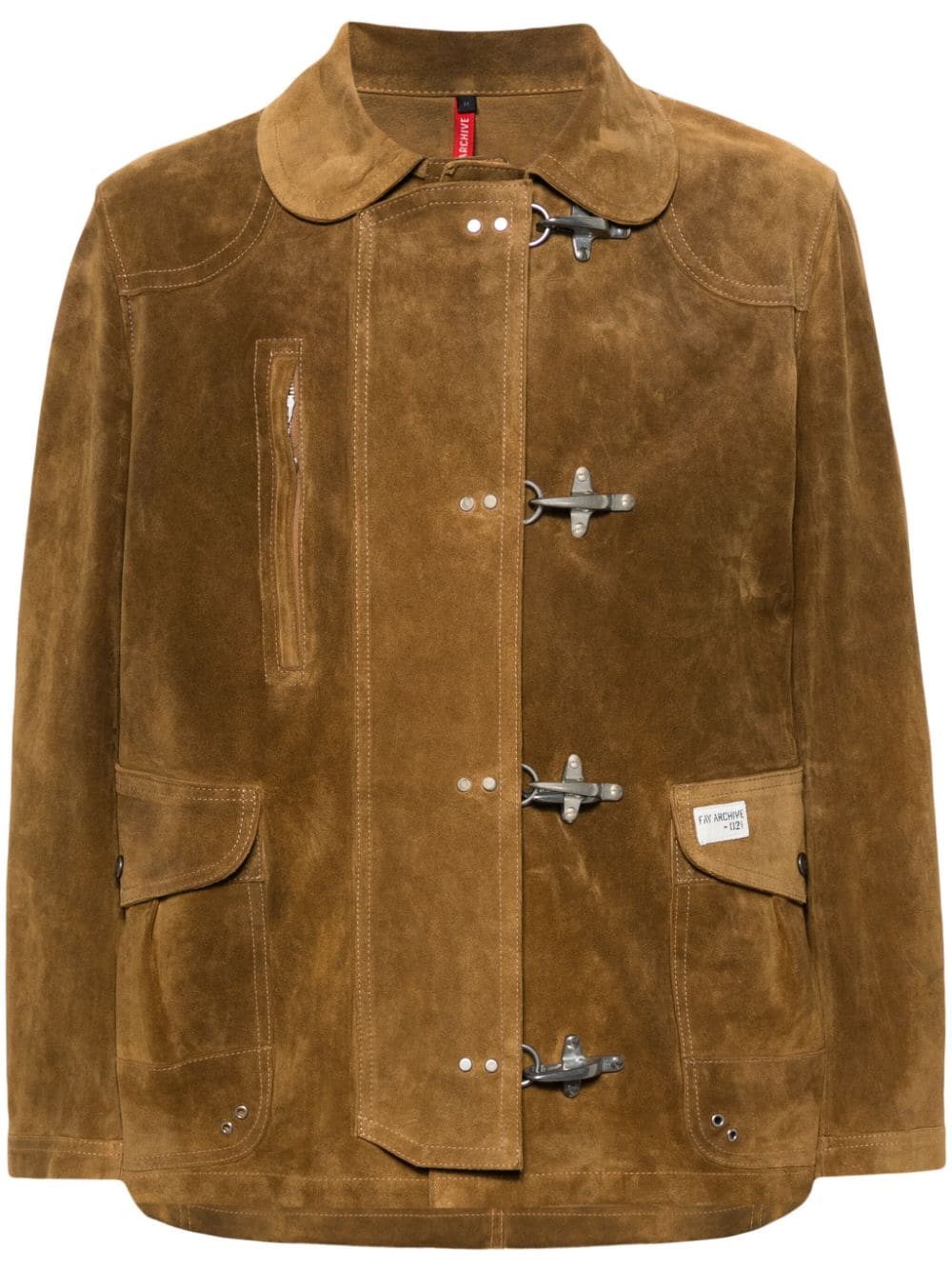 Fay 4 Ganci suede jacket - Brown von Fay