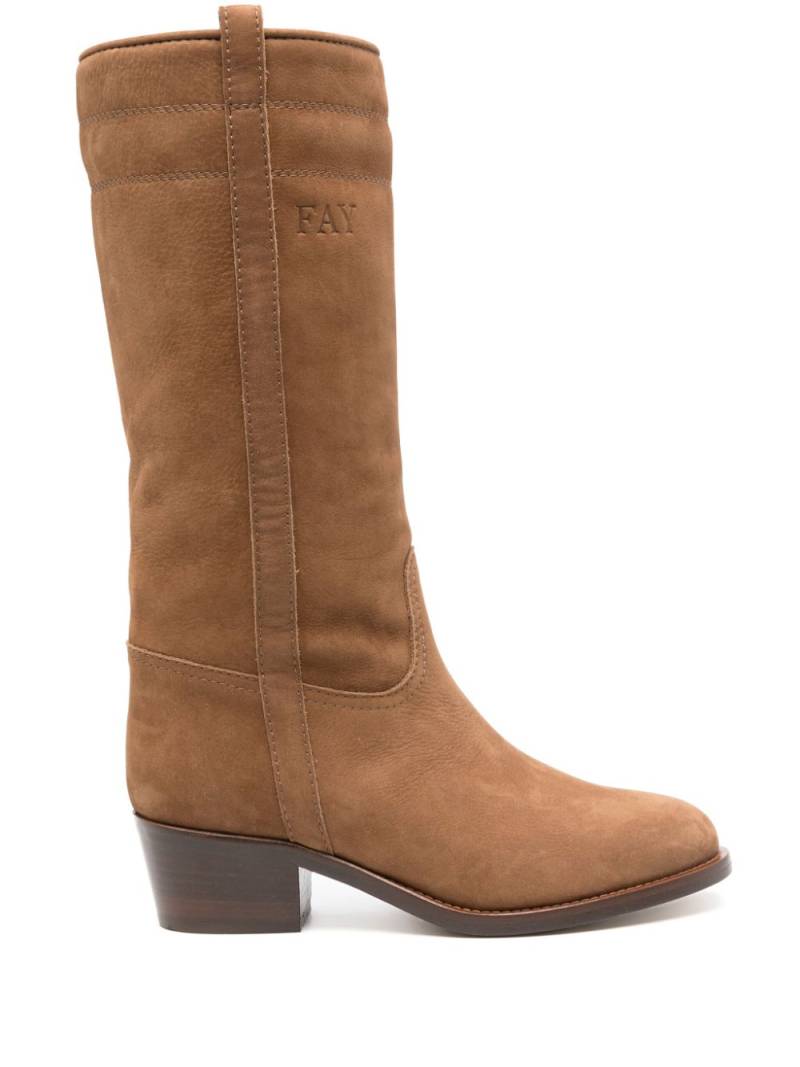 Fay 45mm suede boots - Brown von Fay