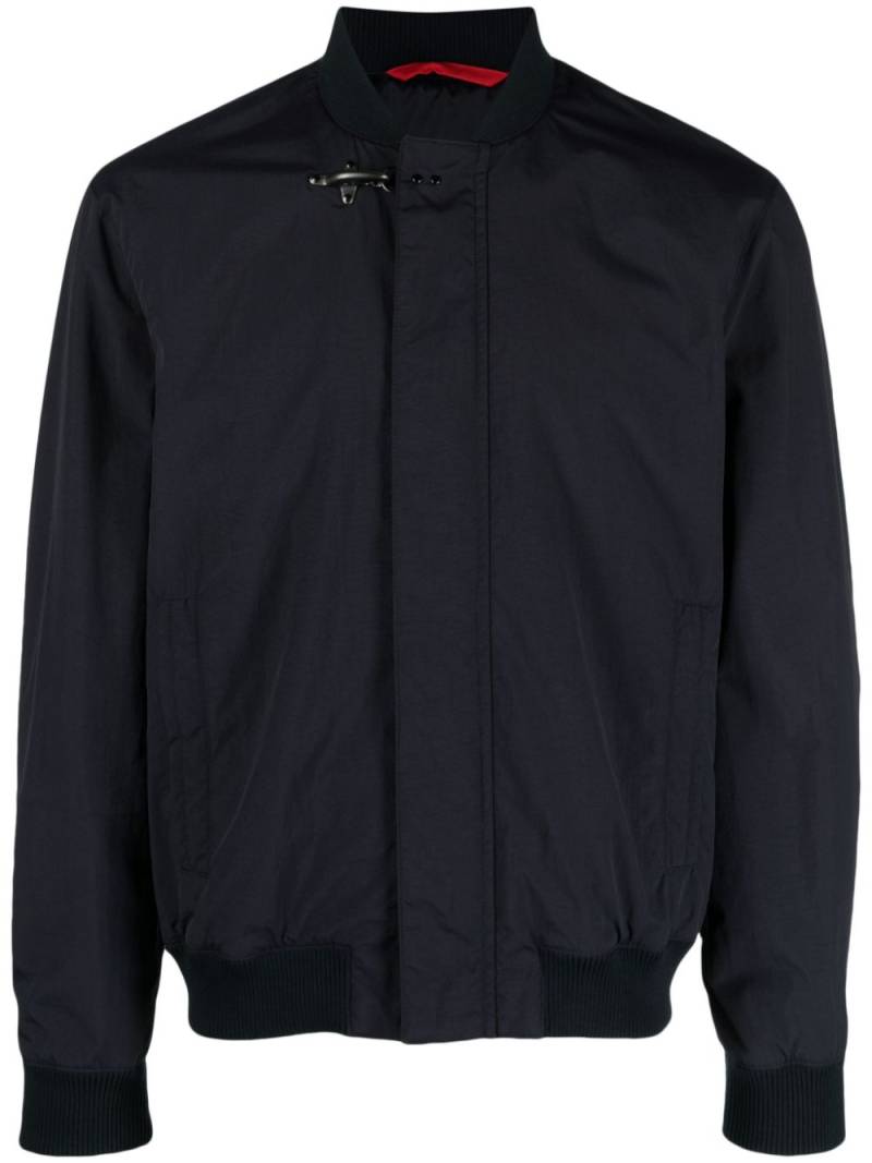 Fay Gancini-buckle bomber jacket - Blue von Fay