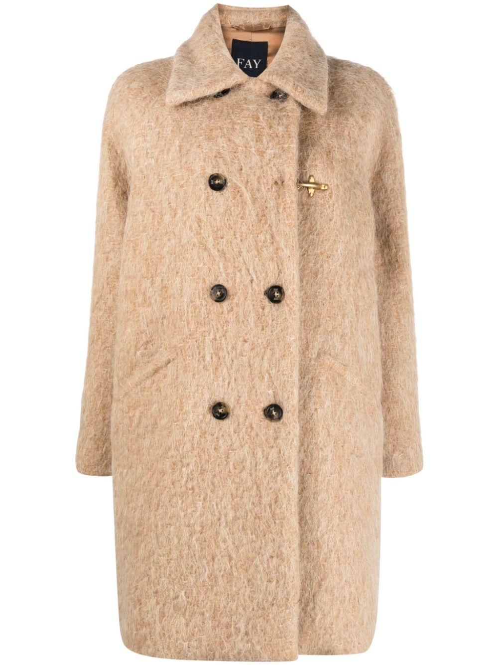 Fay Jacqueline double-breasted coat - Neutrals von Fay