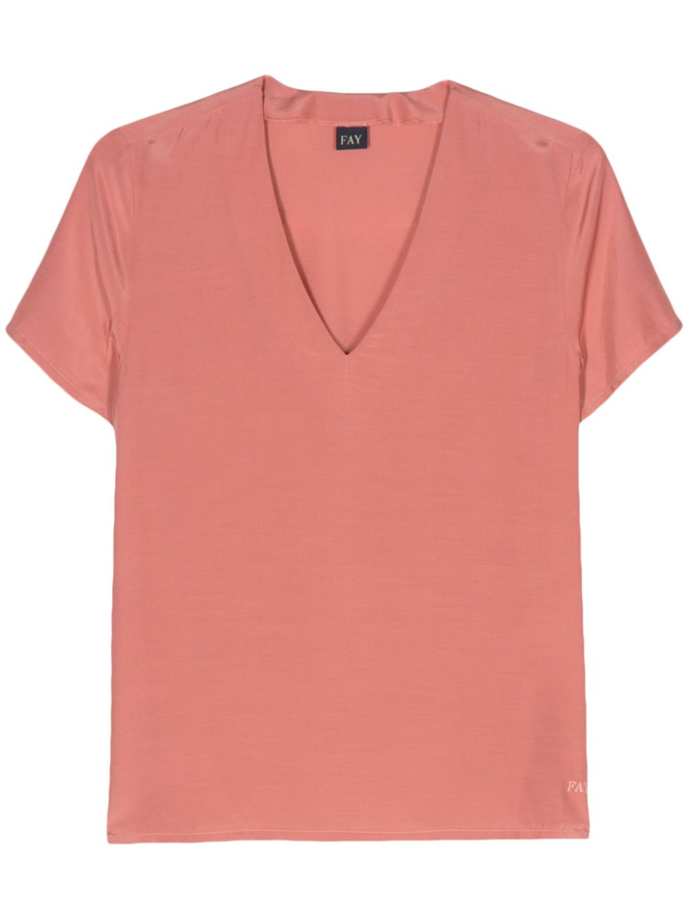 Fay V-neck blouse - Pink von Fay