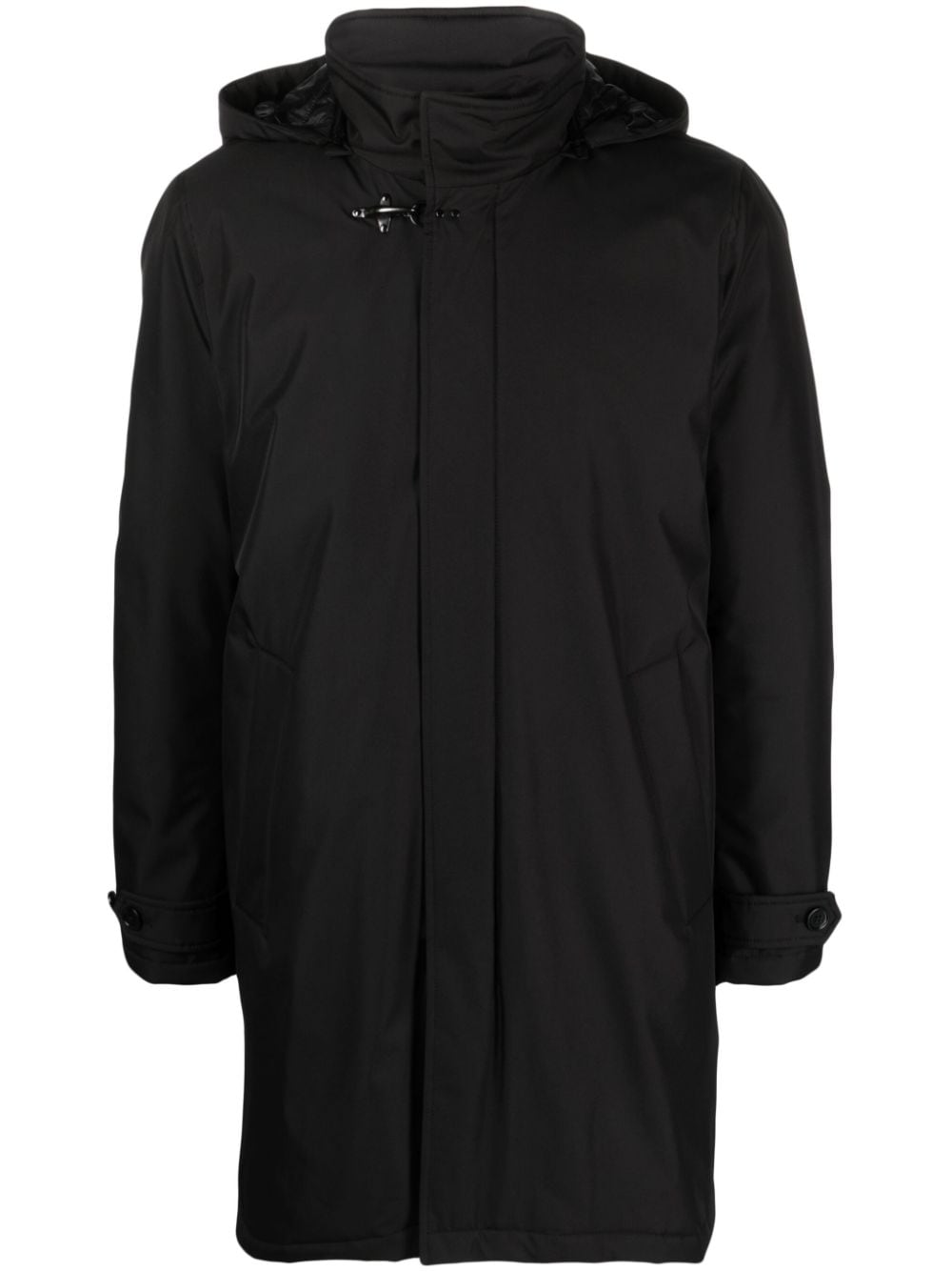 Fay detachable-hood padded coat - Black von Fay