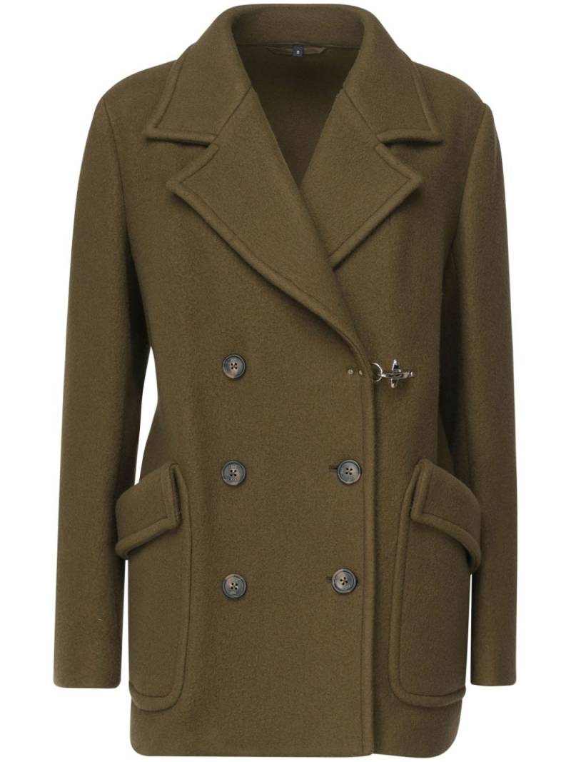 Fay double-breasted coat - Green von Fay