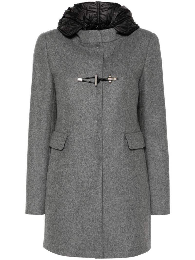 Fay felted coat - Grey von Fay