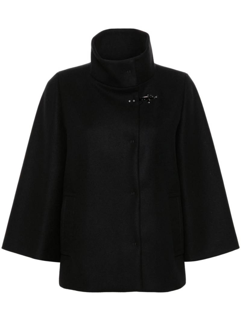 Fay high-neck jacket - Black von Fay