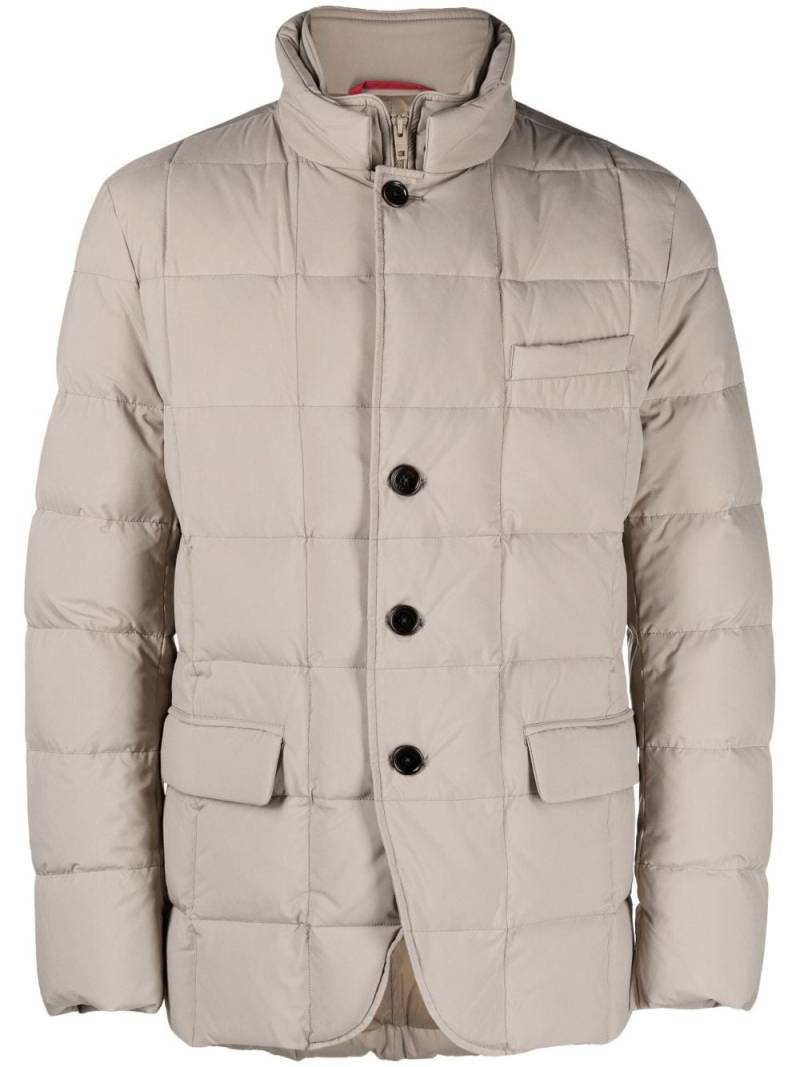 Fay high-neck padded jacket - Brown von Fay