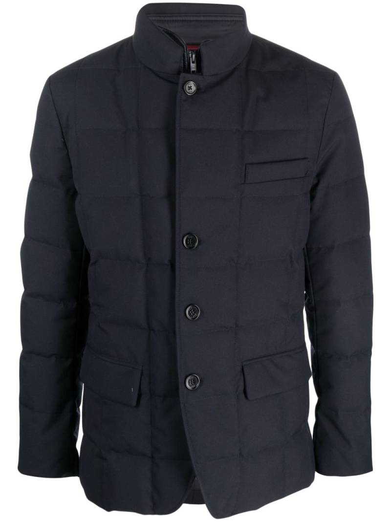 Fay high-neck quilted padded jacket - Blue von Fay