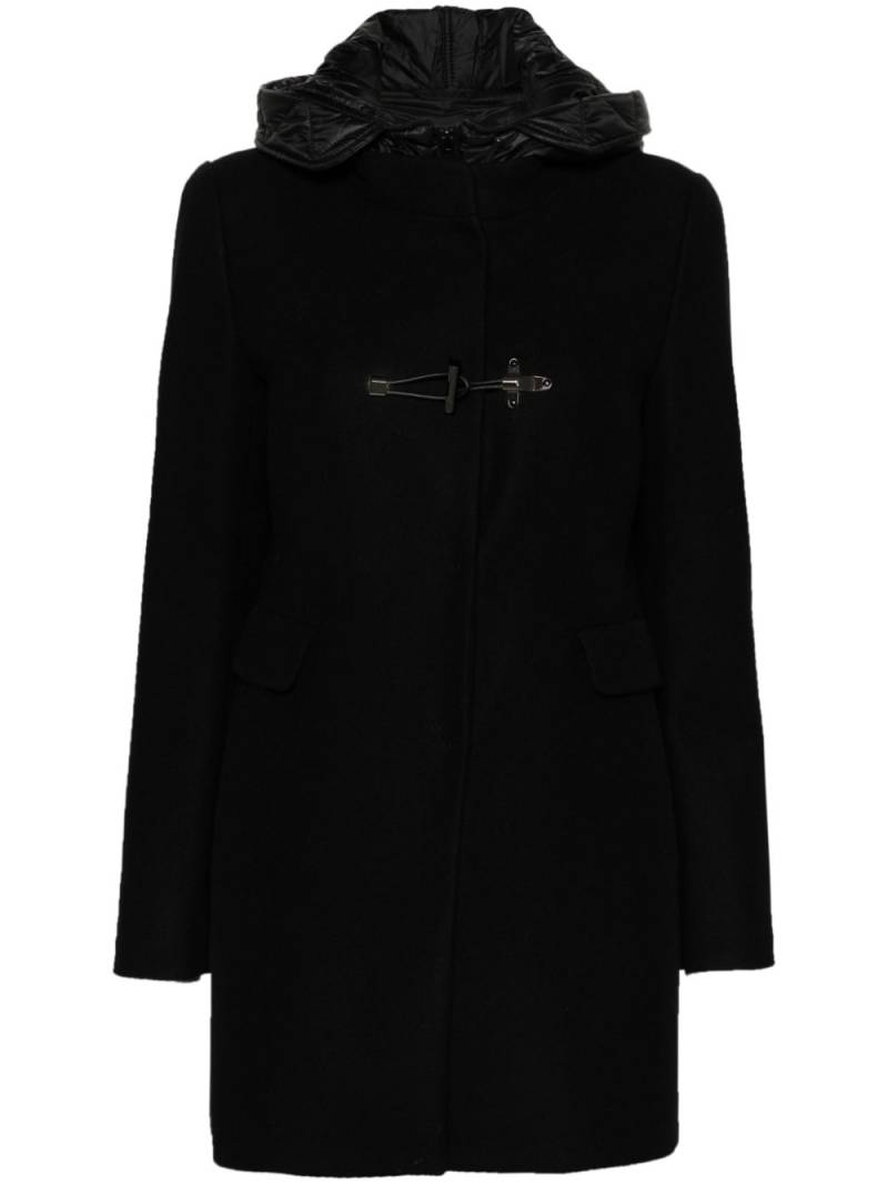 Fay hooded coat - Black von Fay