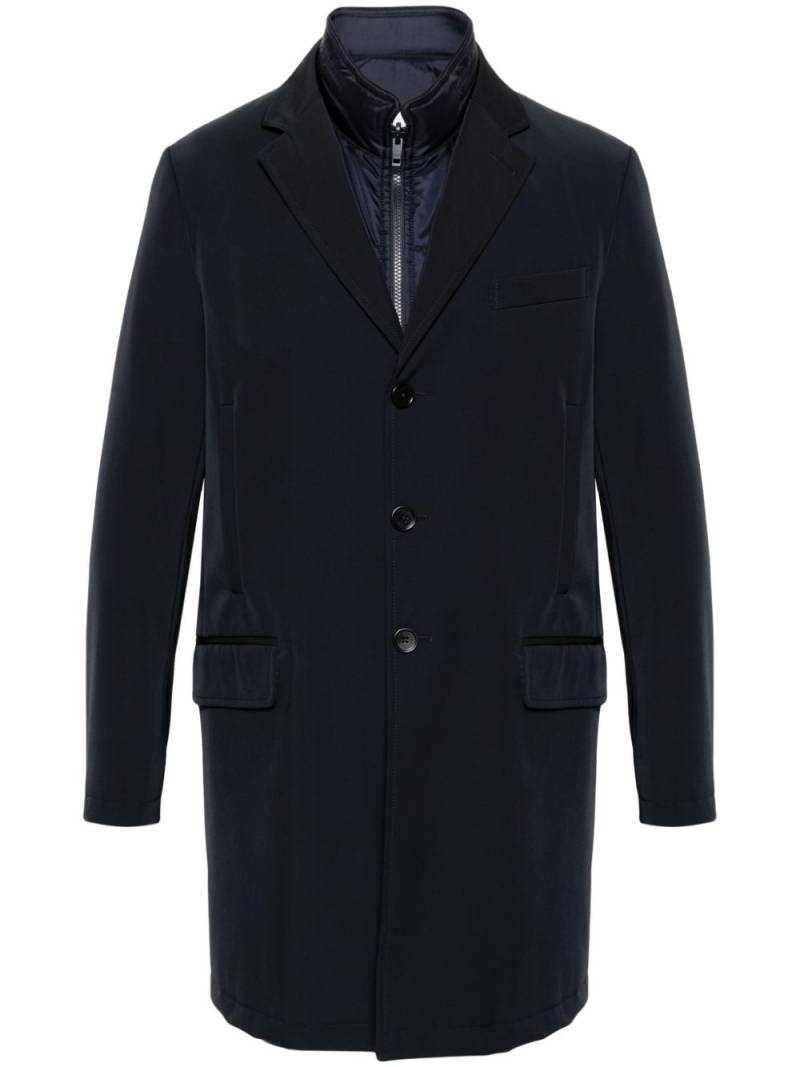 Fay layered coat - Blue von Fay