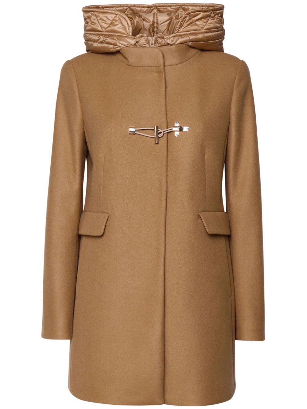 Fay layered coat - Brown von Fay