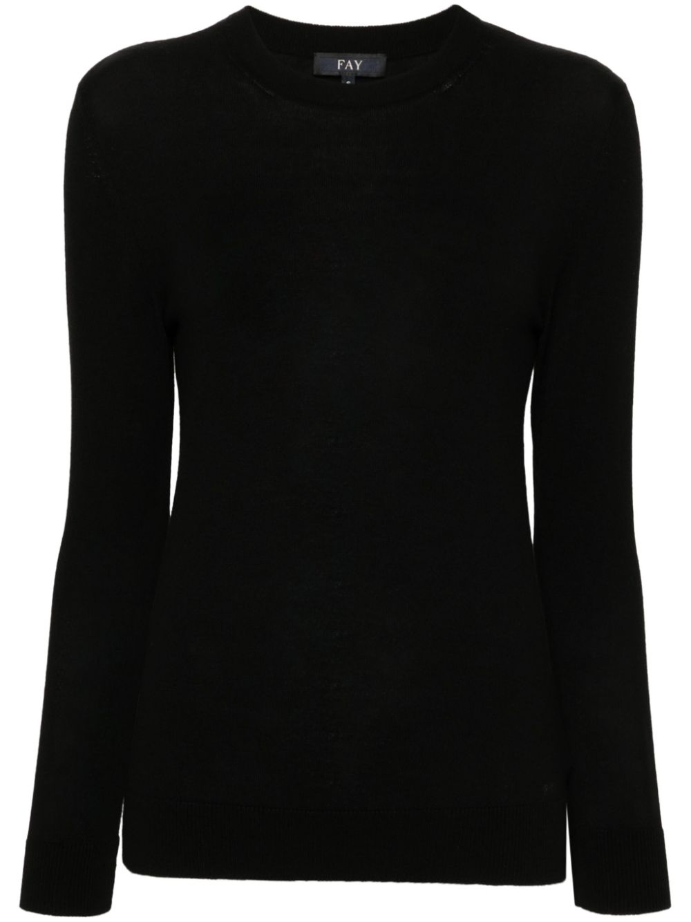 Fay logo-embroidered sweater - Black von Fay