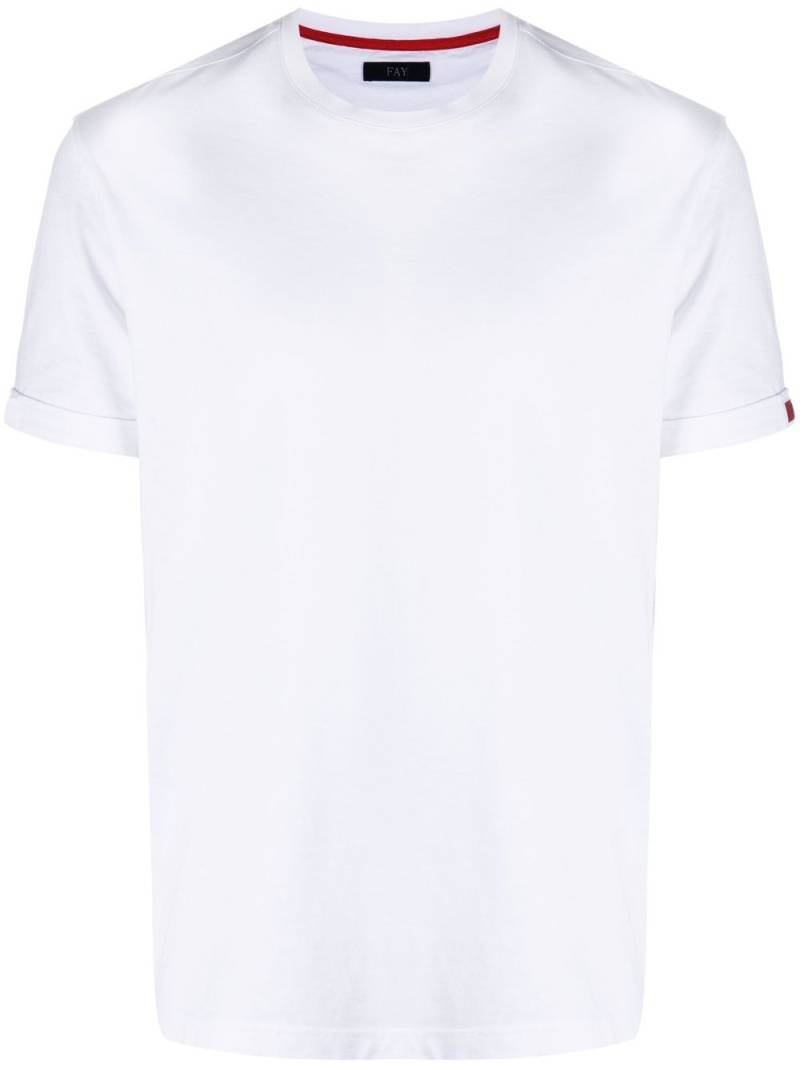 Fay logo-patch T-shirt - White von Fay