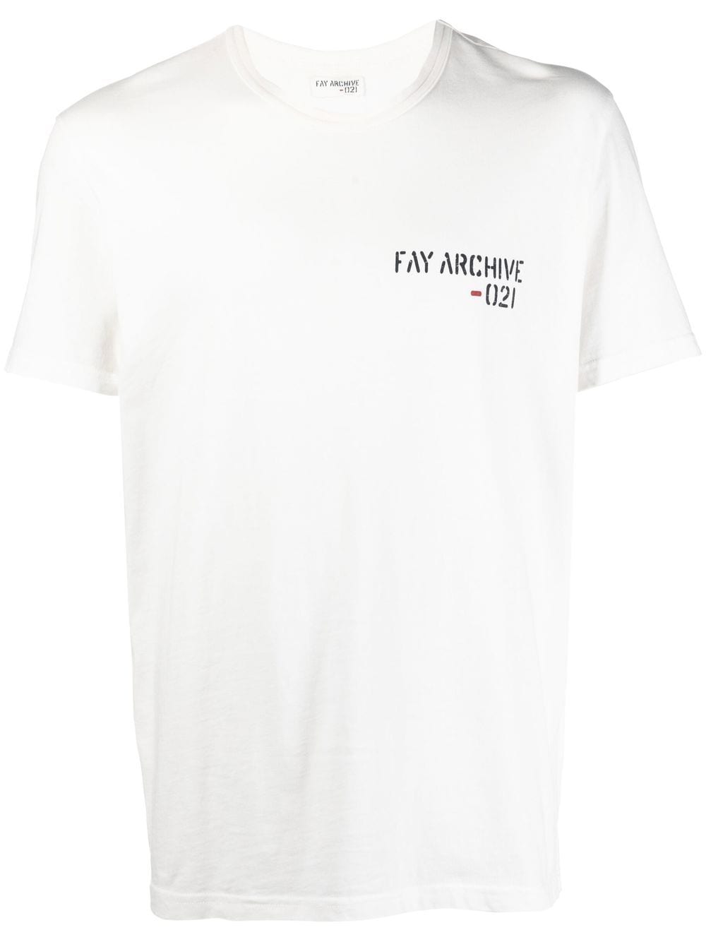 Fay logo-print T-shirt - White von Fay