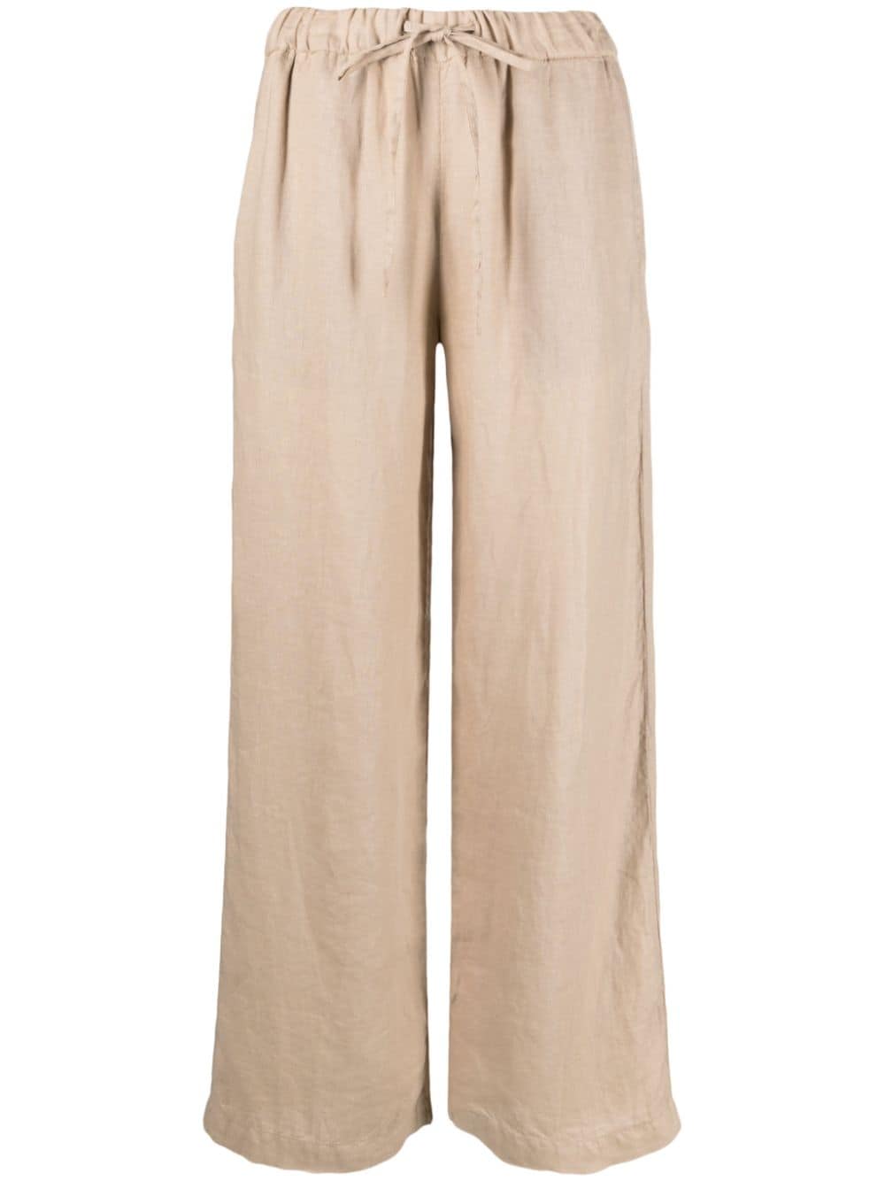 Fay mid-rise wide-leg trousers - Neutrals von Fay