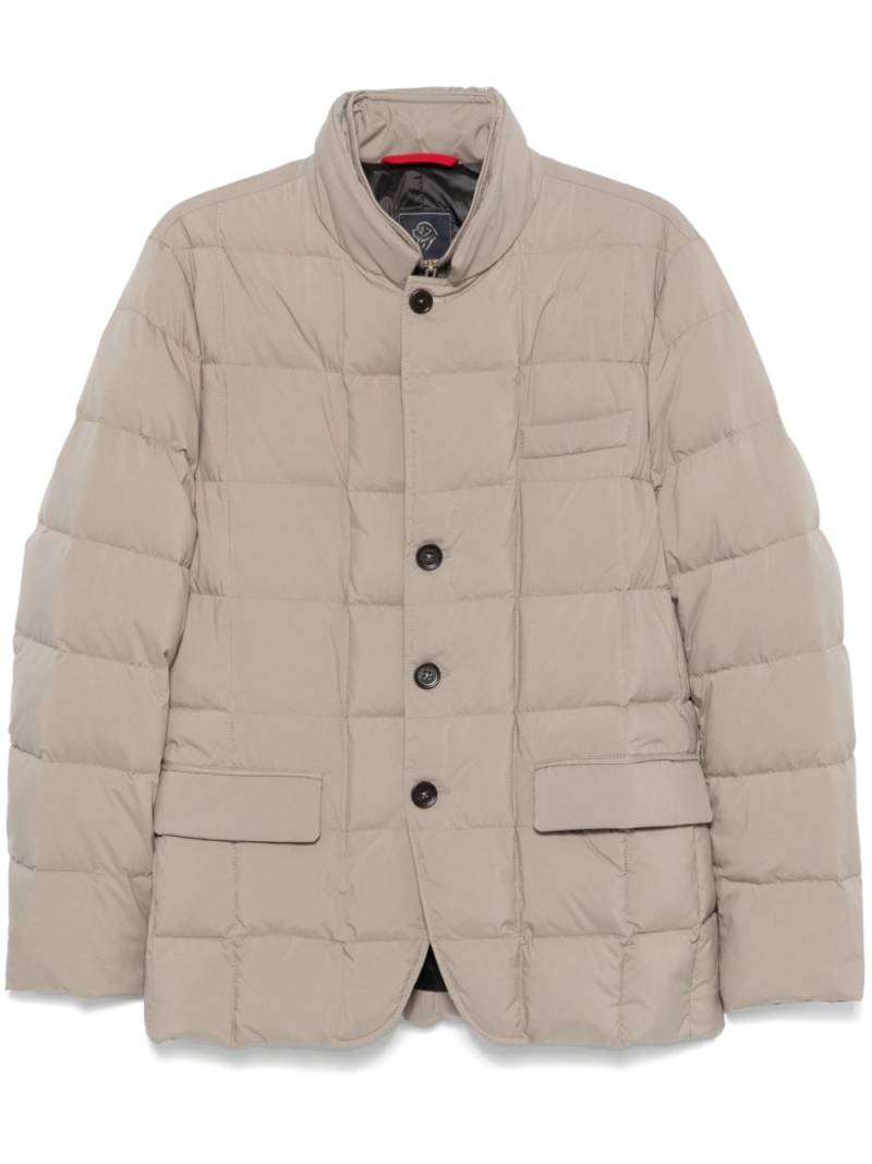 Fay quilted puffer jacket - Neutrals von Fay