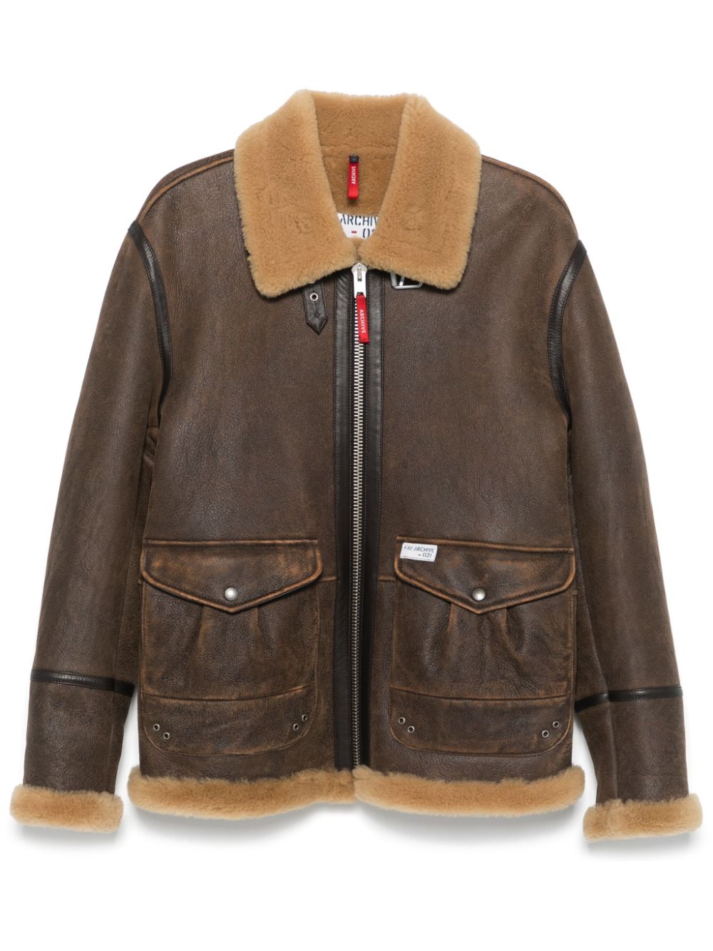 Fay shearling jacket - Brown von Fay