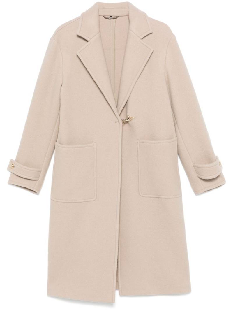 Fay single-breasted coat - Neutrals von Fay