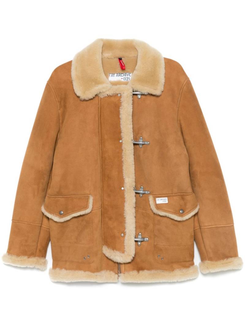 Fay suede jacket - Brown von Fay