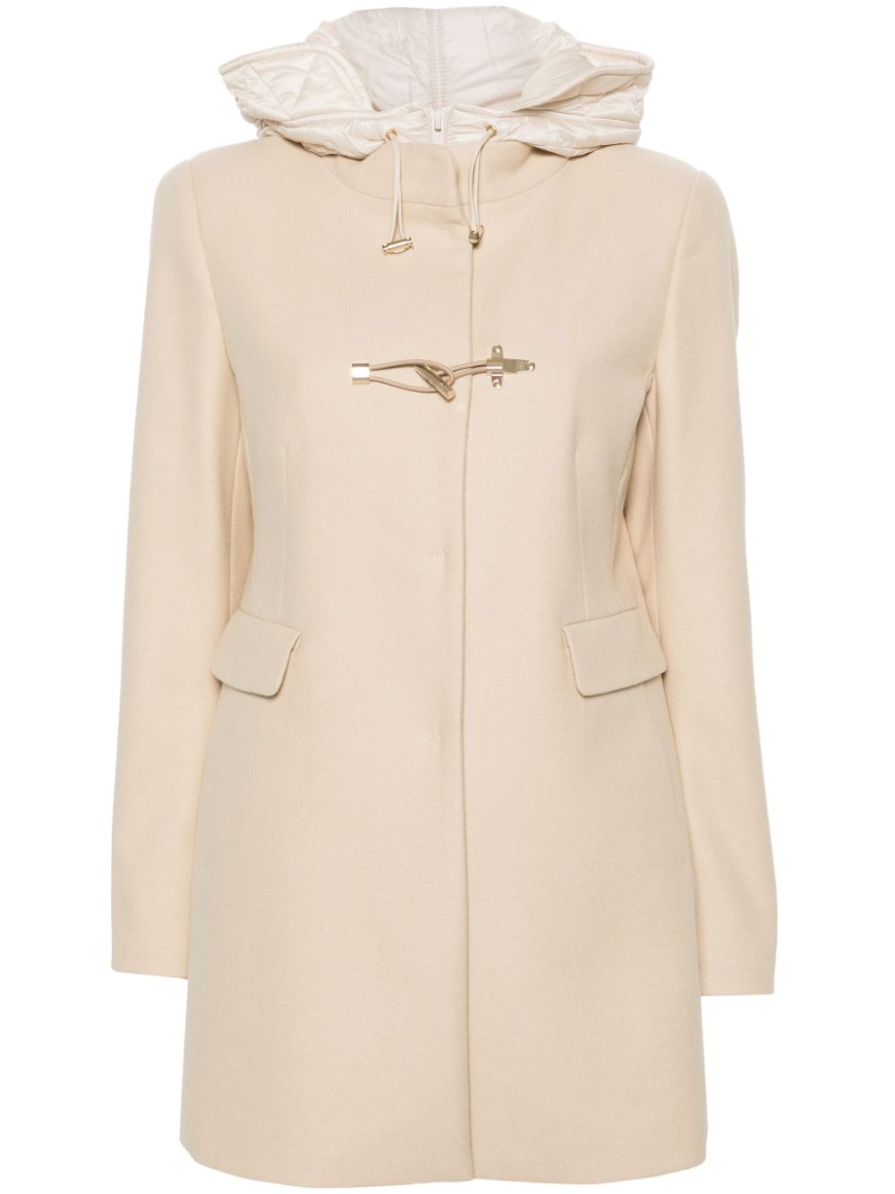 Fay toggle-fastening coat - Neutrals von Fay