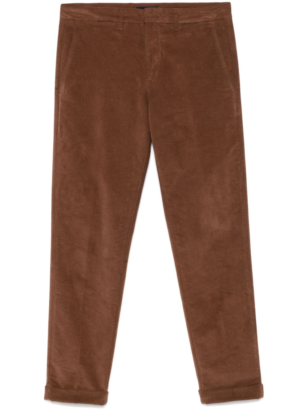 Fay velvet trousers - Brown von Fay