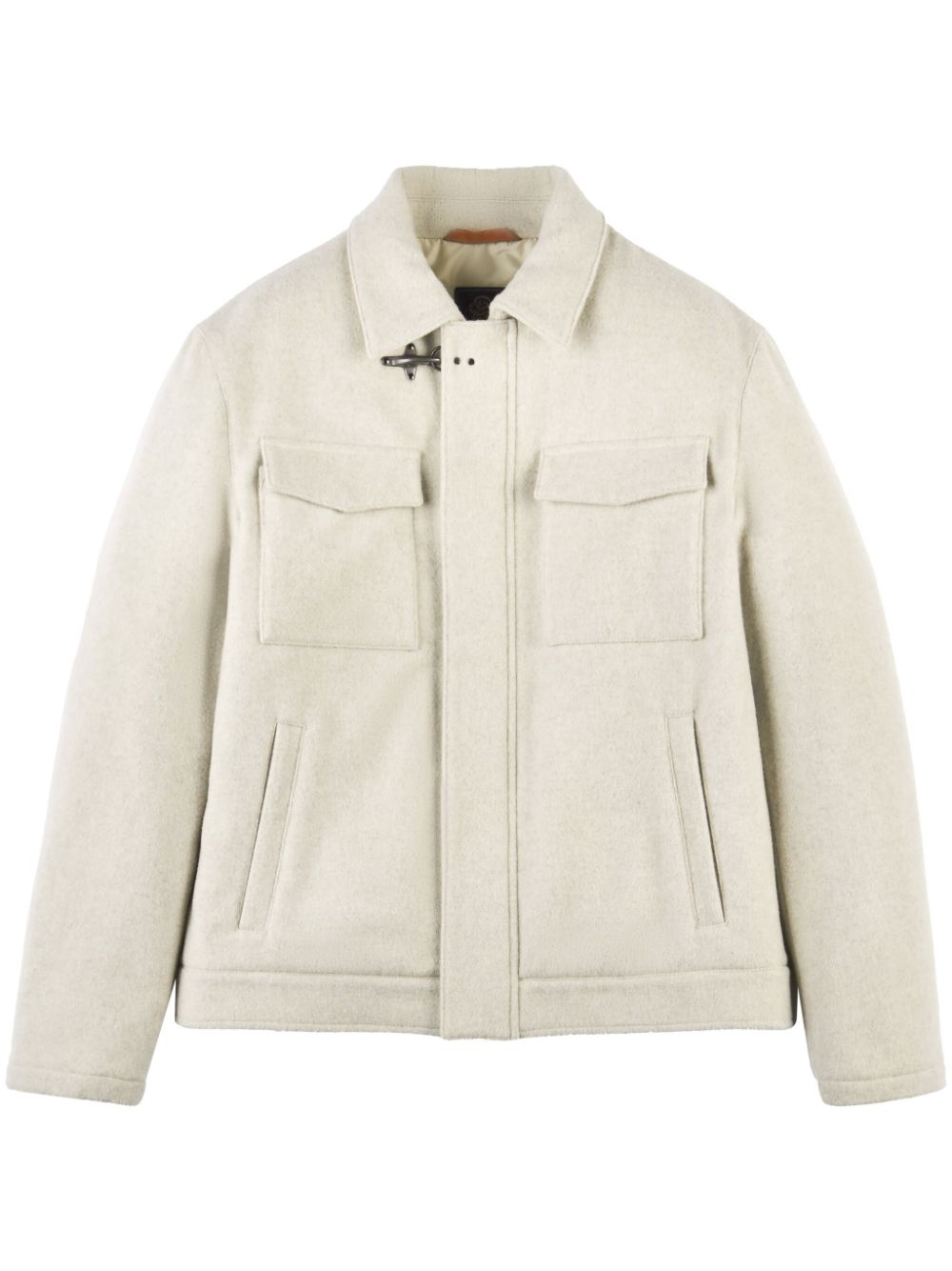 Fay zip-up wool jacket - White von Fay