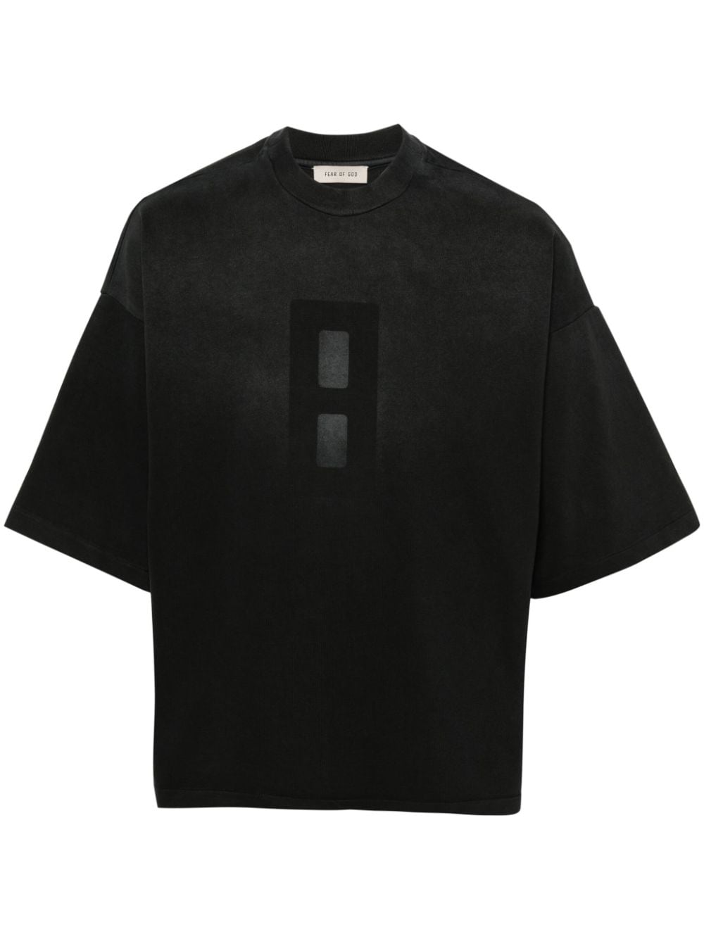 Fear Of God Airbrush 8 number-print T-shirt - Black von Fear Of God