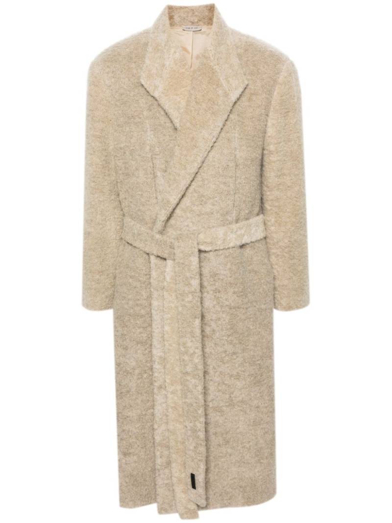 Fear Of God belted virgin wool-blend coat - Neutrals von Fear Of God