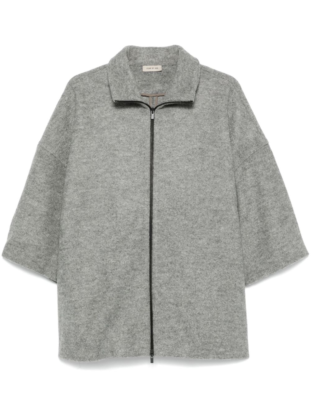 Fear Of God high-neck short-sleeve jacket - Grey von Fear Of God