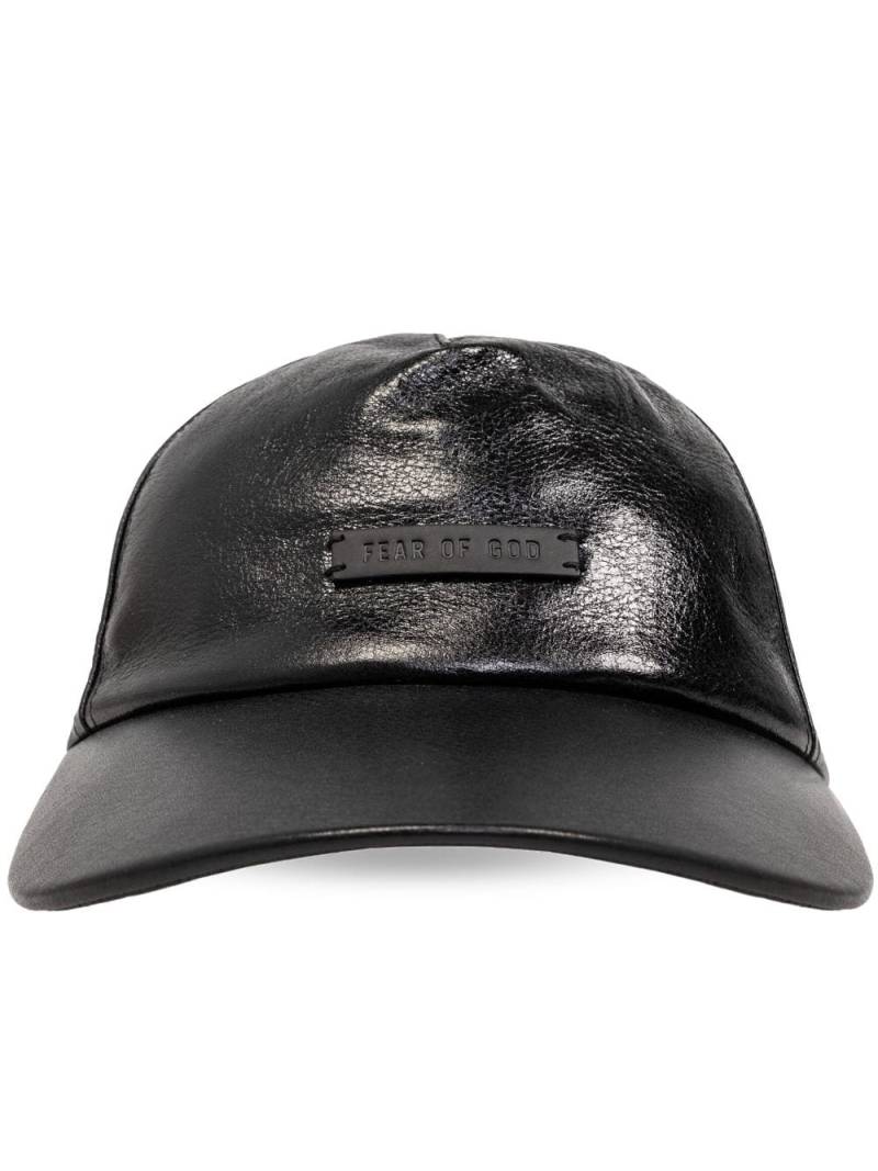 Fear Of God leather baseball cap - Black von Fear Of God