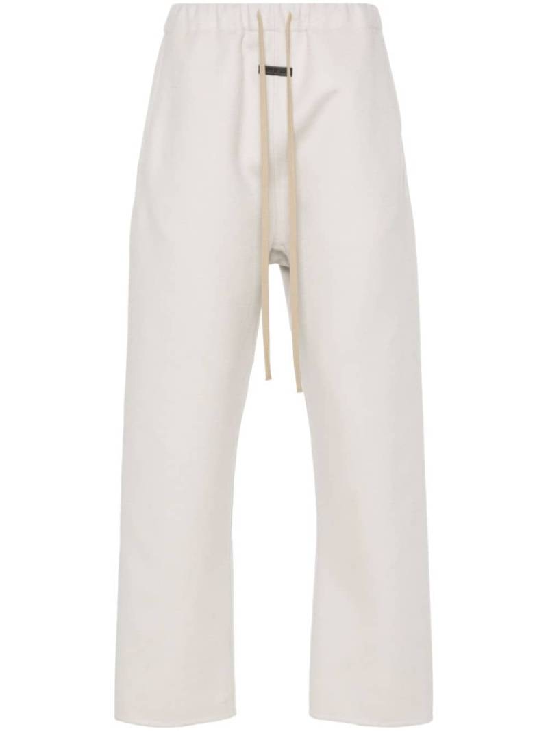 Fear Of God logo-appliqué straight leg pants - Neutrals von Fear Of God