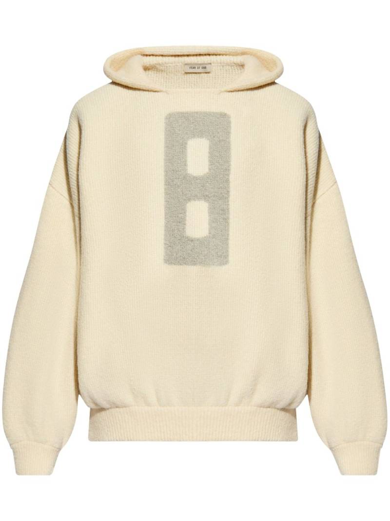 Fear Of God logo-motif woll hoodie - Neutrals von Fear Of God