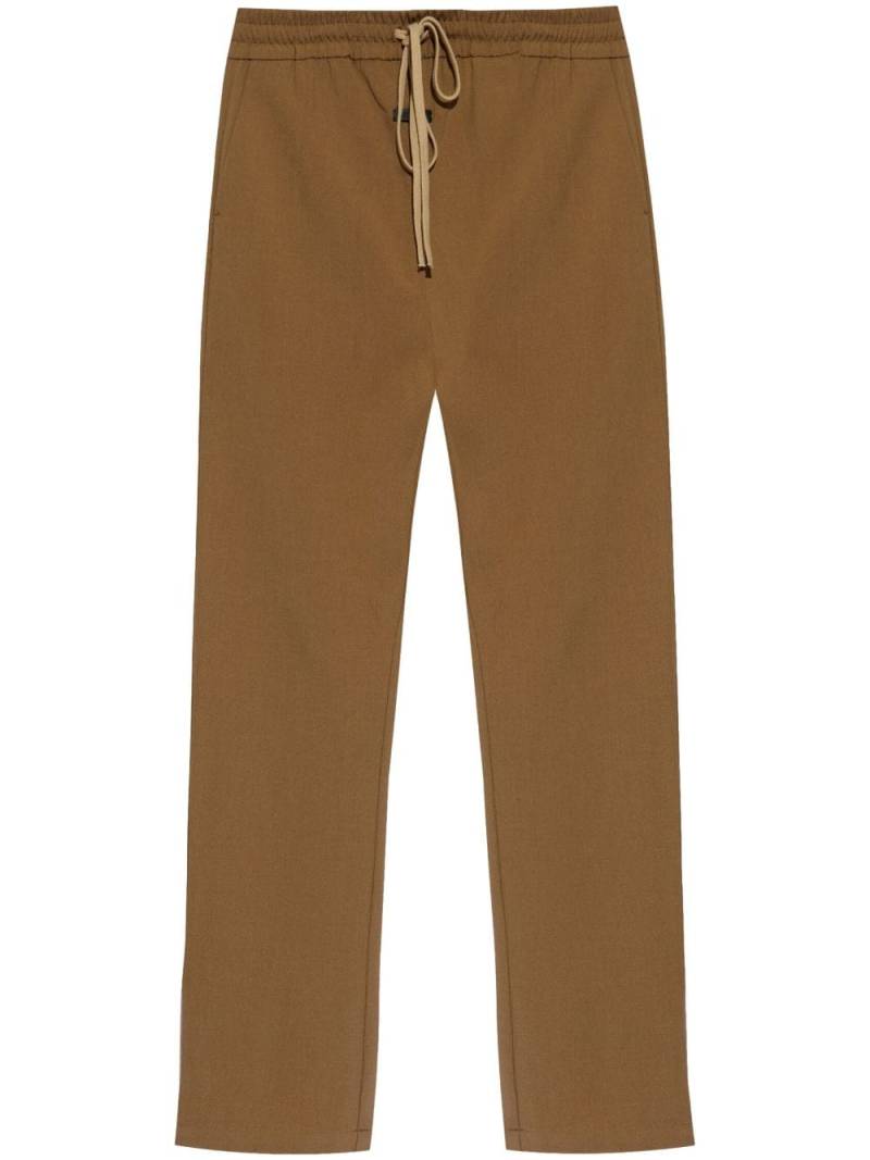 Fear Of God logo-patch wool trousers - Brown von Fear Of God