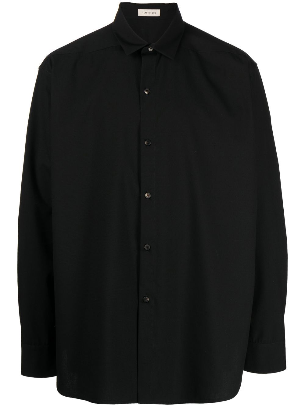 Fear Of God long-sleeve button-up shirt - Black von Fear Of God