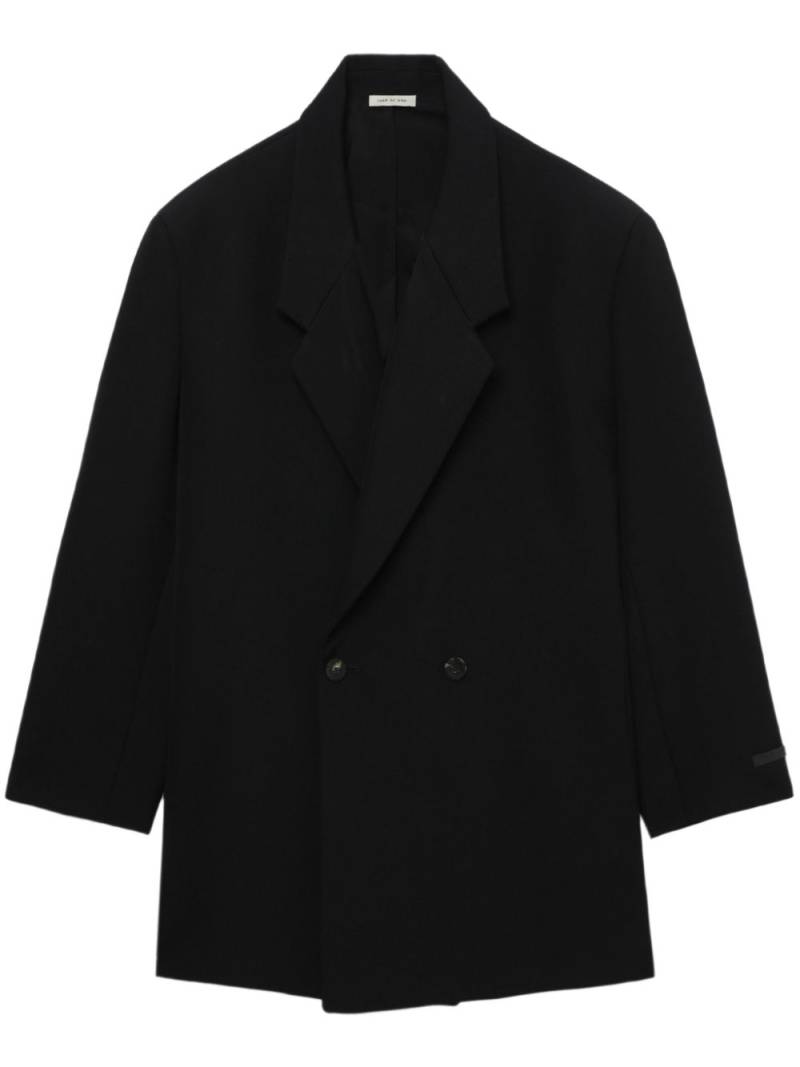 Fear Of God notched lapels double-breasted coat - Black von Fear Of God