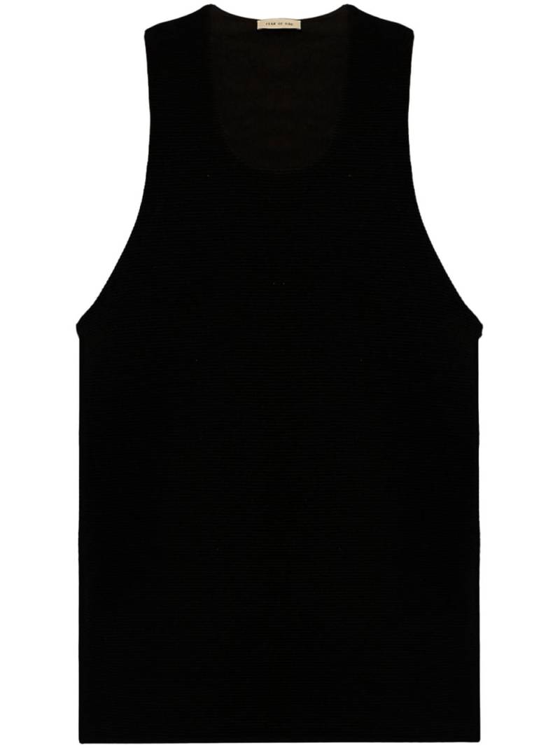 Fear Of God ribbed cotton tank top - Black von Fear Of God