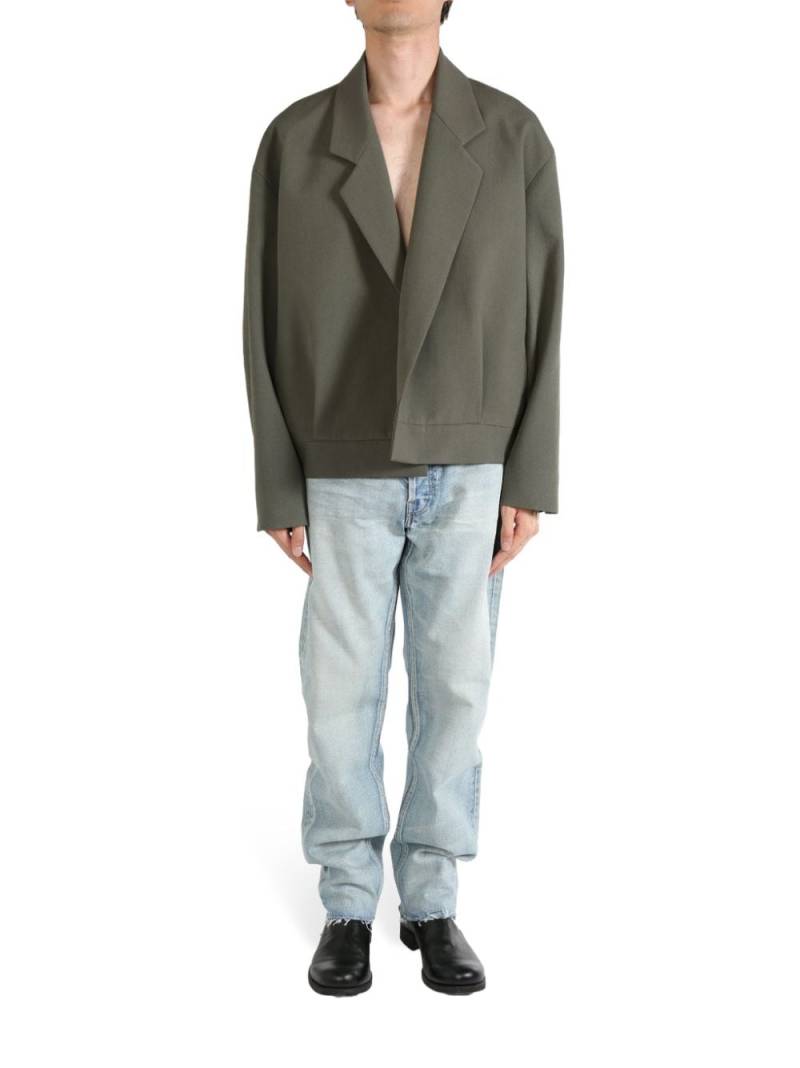 Fear Of God wool notched-lapels blazer - Green von Fear Of God