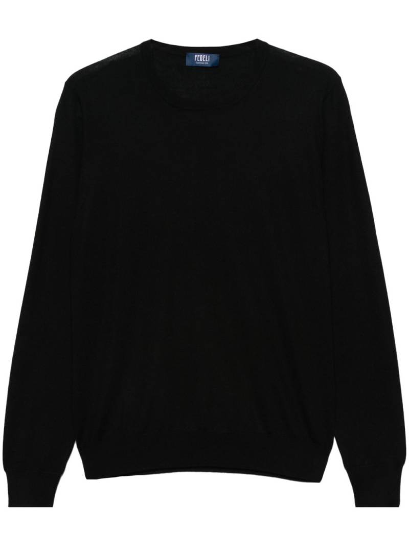 Fedeli Argentina fine-knit jumper - Black von Fedeli