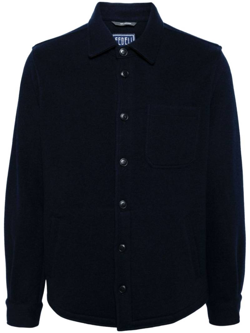 Fedeli Chester shirt jacket - Blue von Fedeli