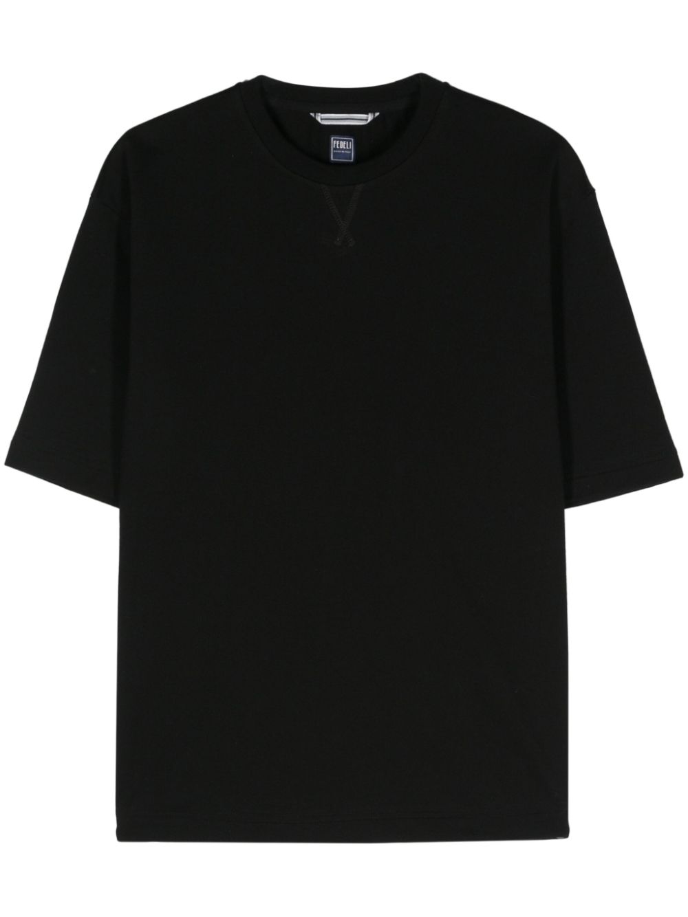 Fedeli Dalton cotton T-shirt - Black von Fedeli