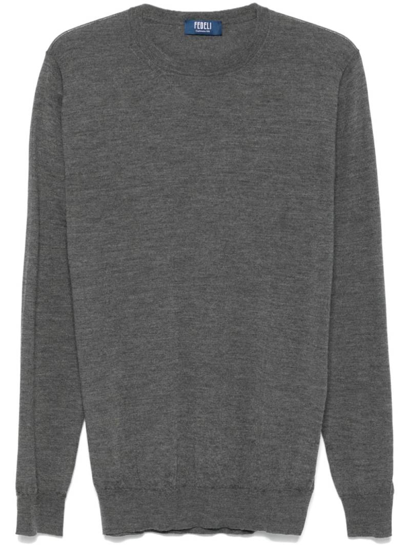 Fedeli Seta sweater - Grey von Fedeli