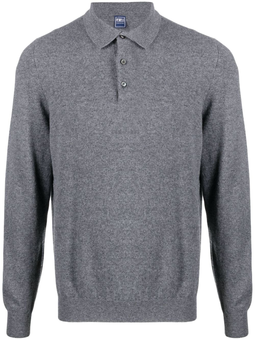 Fedeli Sportman cashmere polo shirt - Grey von Fedeli