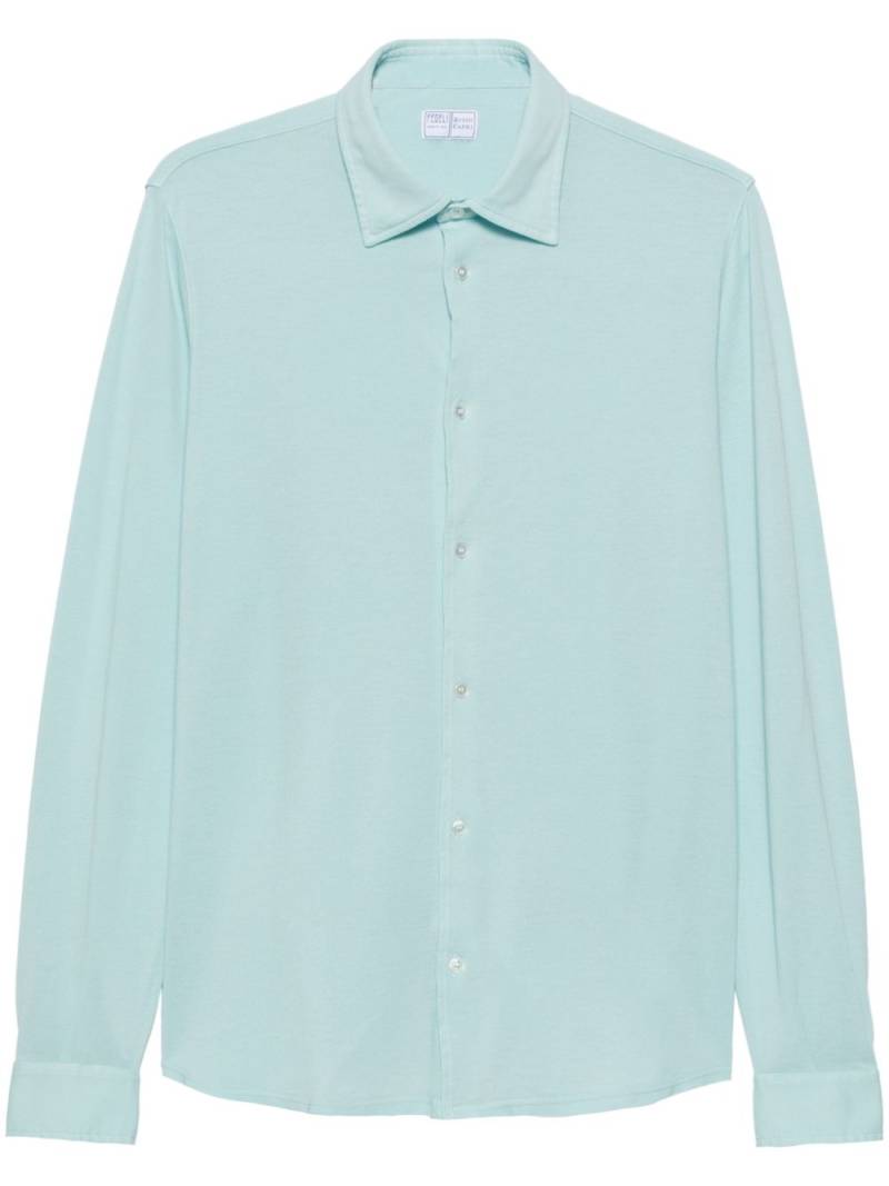 Fedeli Teorema cotton shirt - Blue von Fedeli