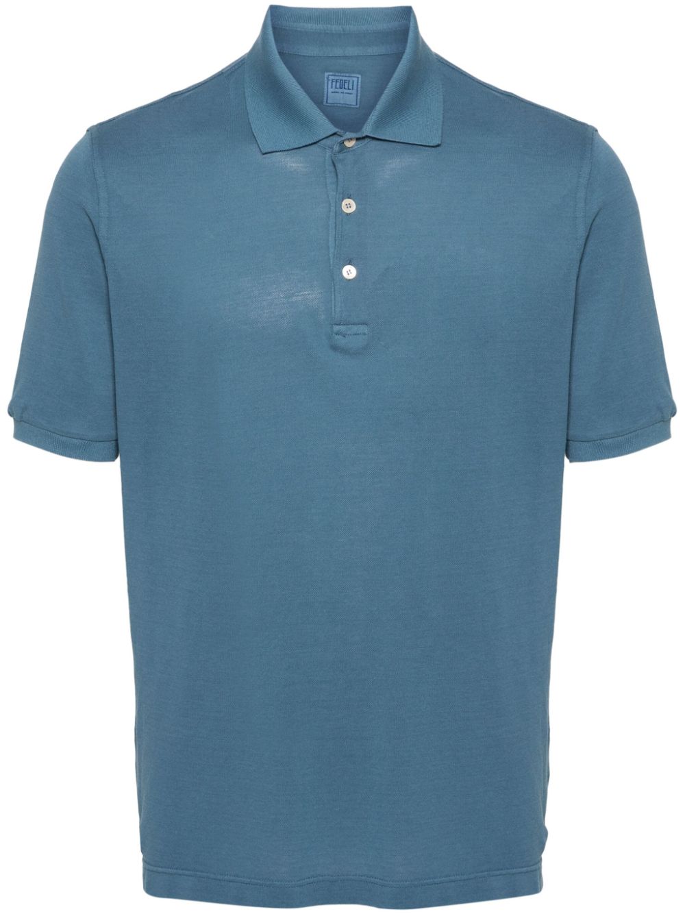 Fedeli Wind cotton polo shirt - Blue von Fedeli