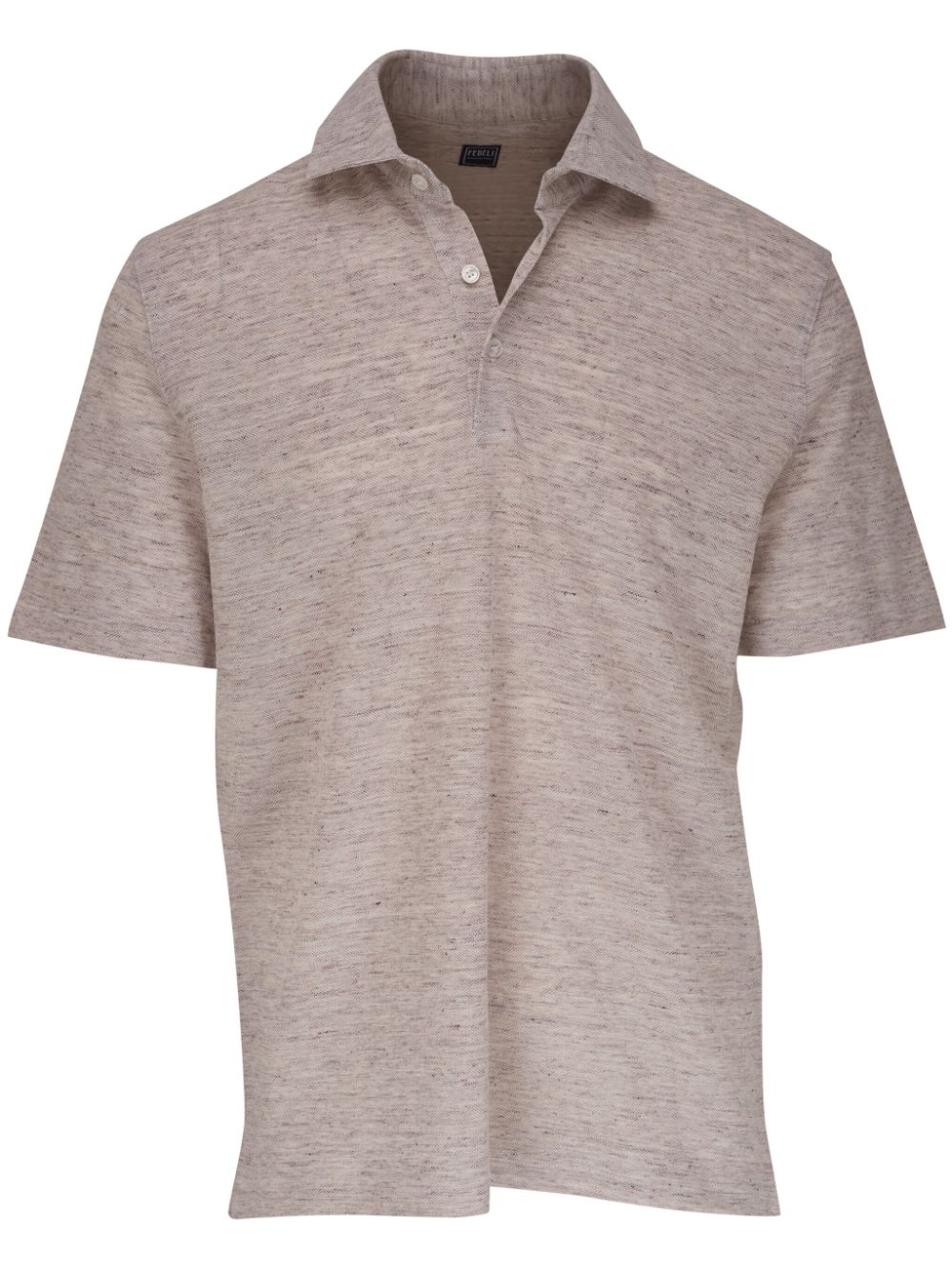 Fedeli Zero mélange-effect polo shirt - Neutrals von Fedeli