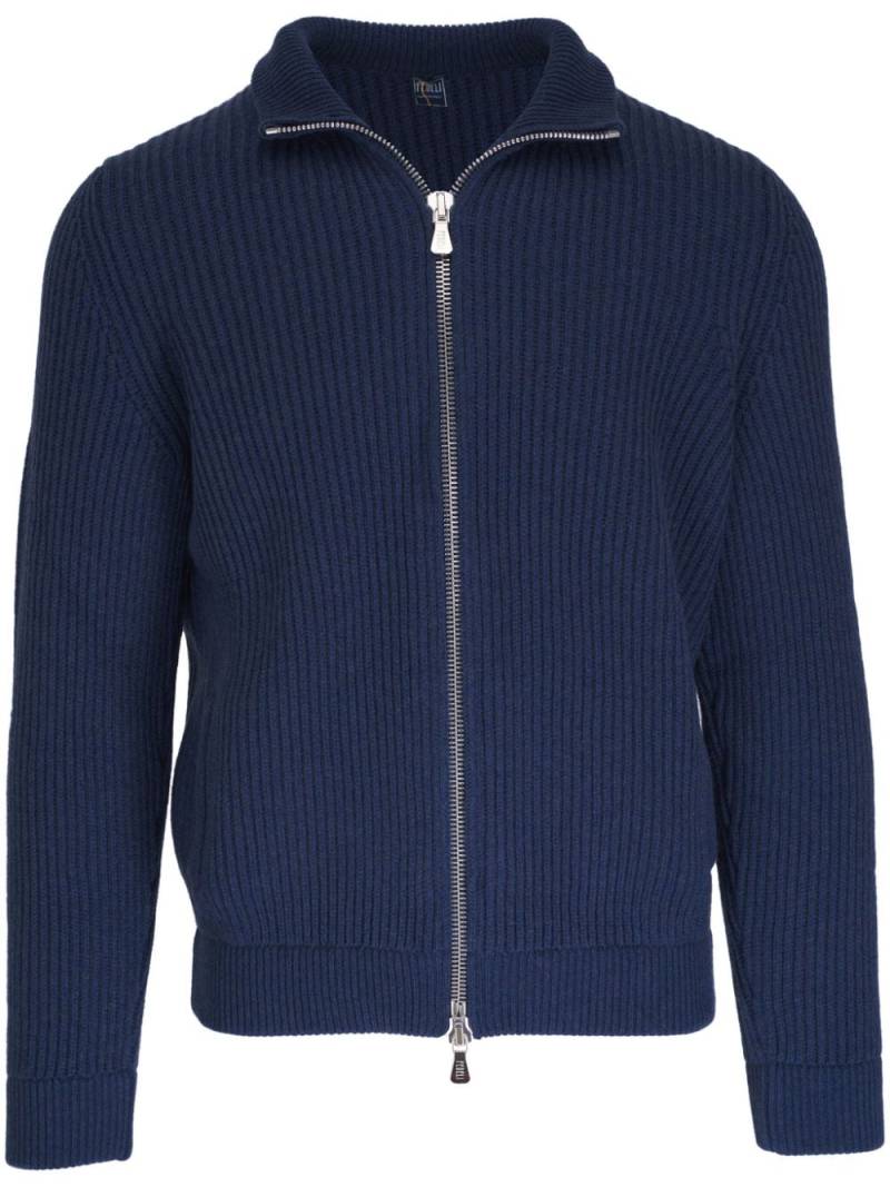 Fedeli cashmere zipped cardigan - Blue von Fedeli