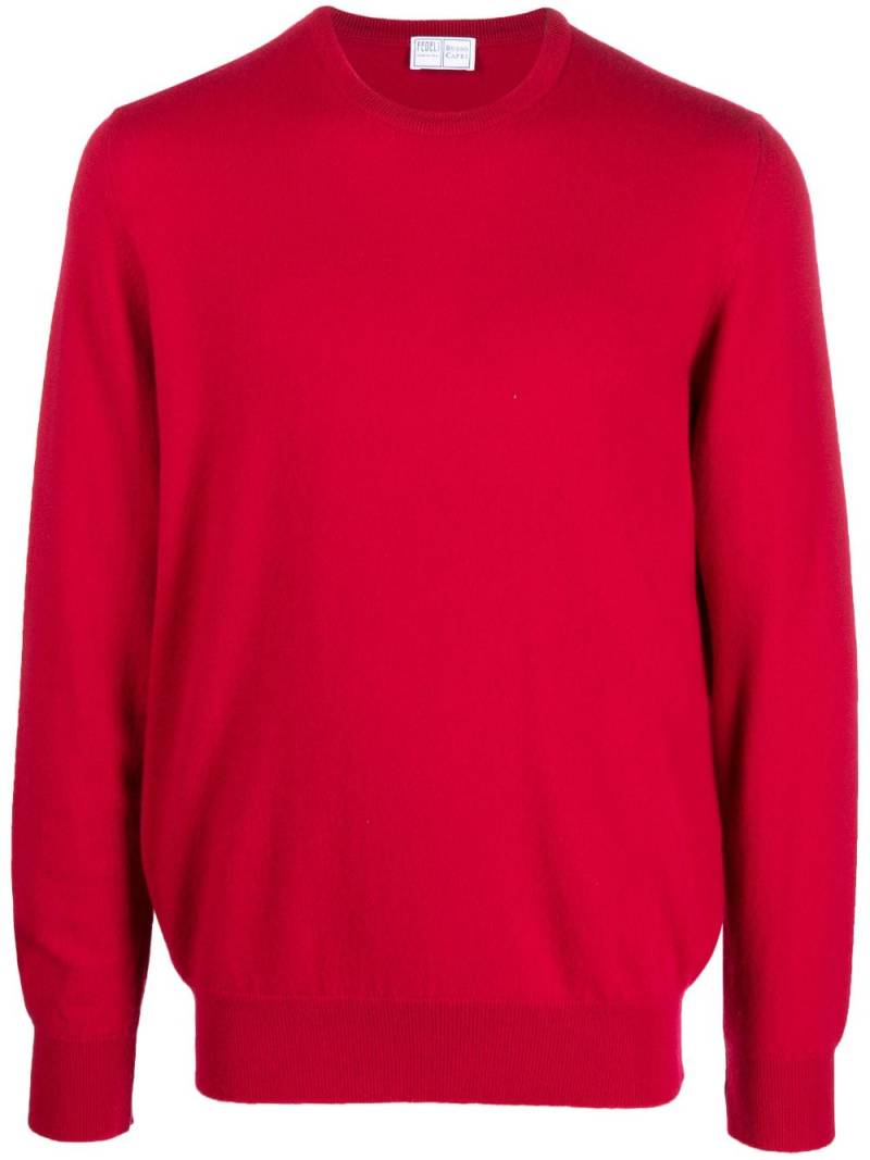 Fedeli crew-neck cashmere jumper - Red von Fedeli