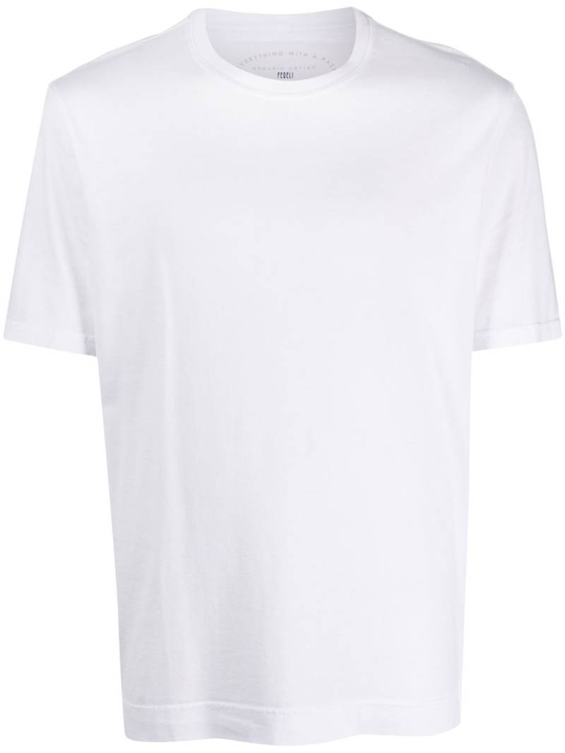 Fedeli crew-neck organic-cotton T-shirt - White von Fedeli