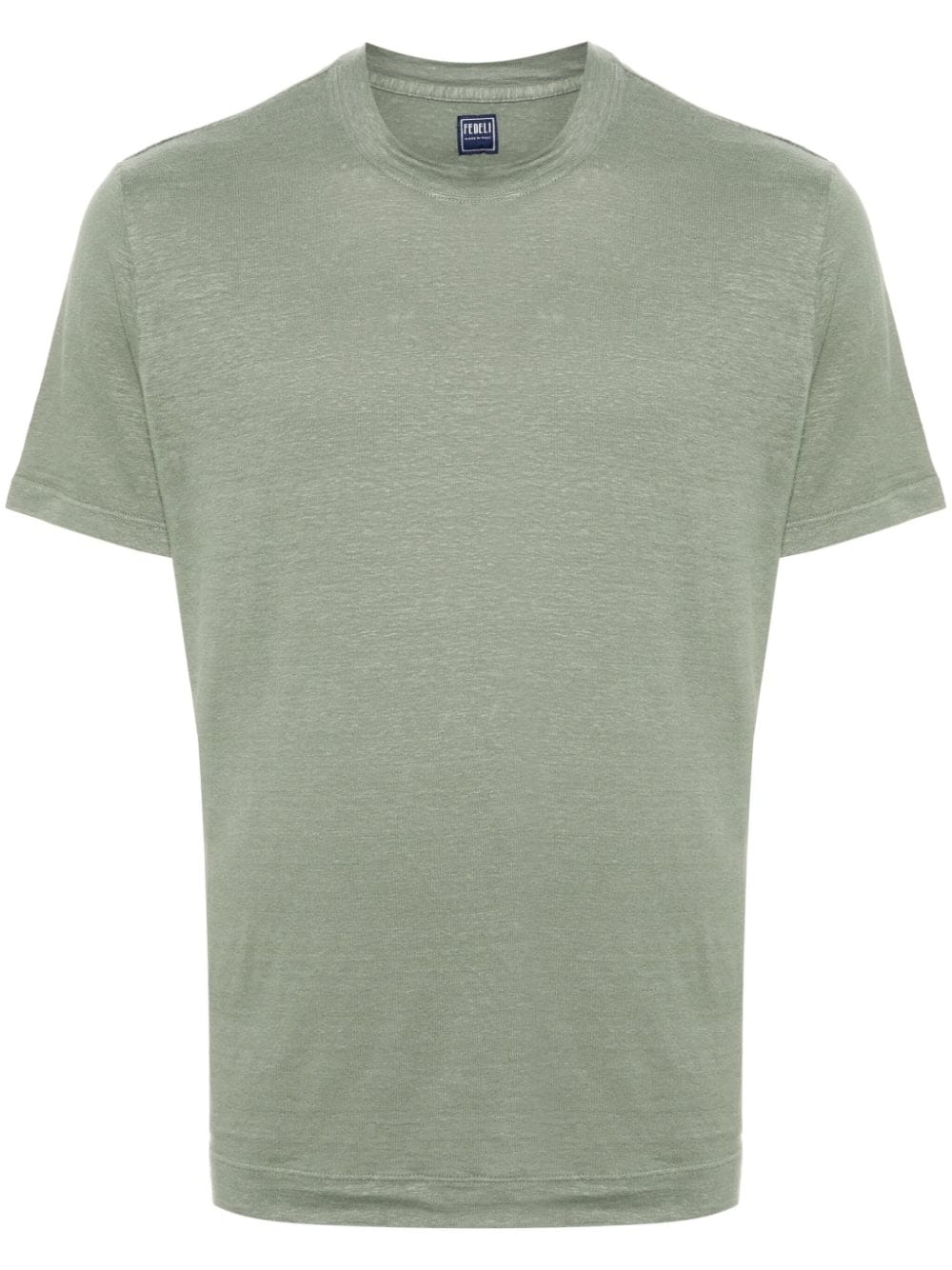 Fedeli crew-neck pilled T-shirt - Green von Fedeli